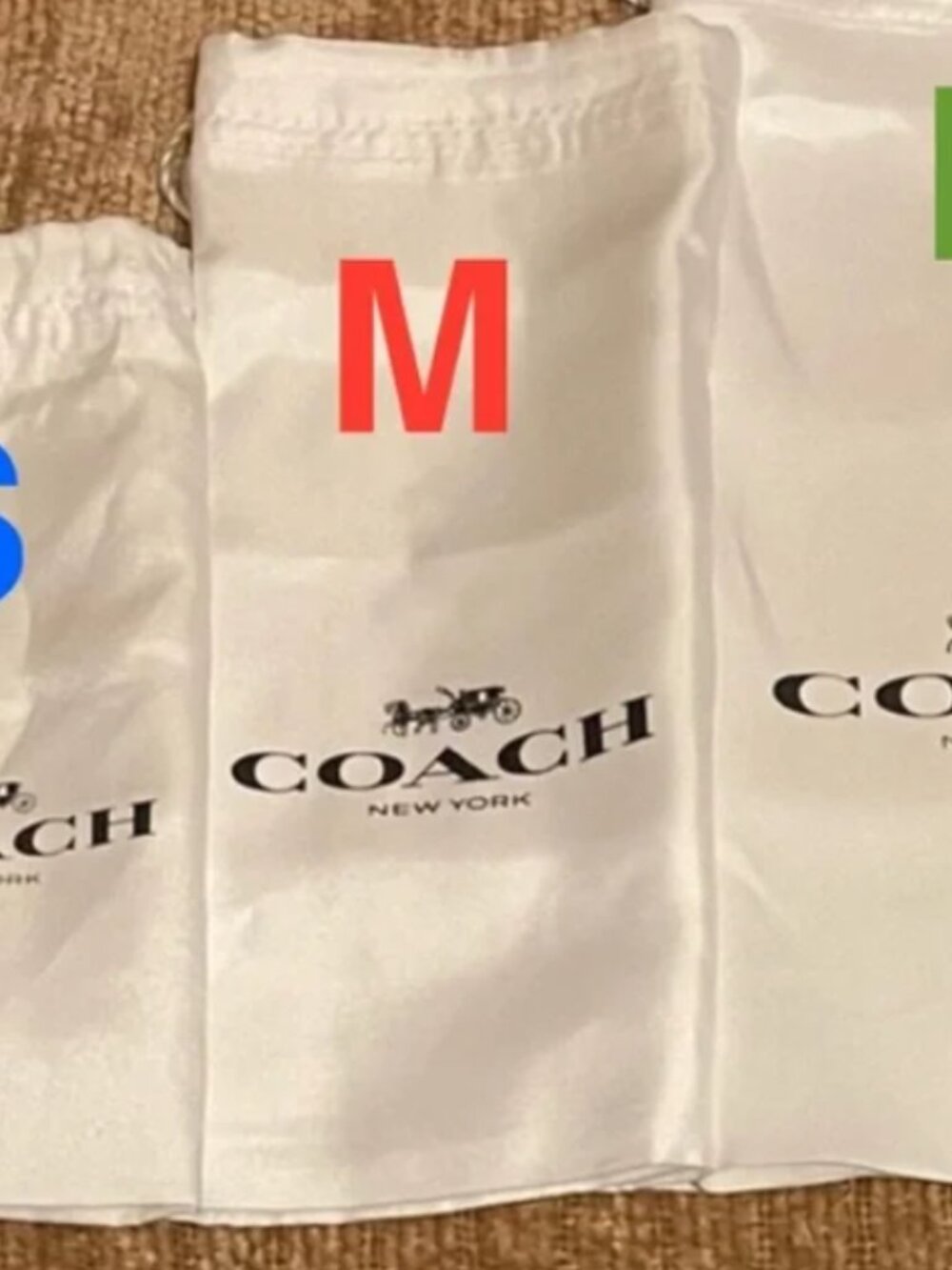 NEW MEDIUM-1  COACH AUTHENTIC DUST BAG NWOTs